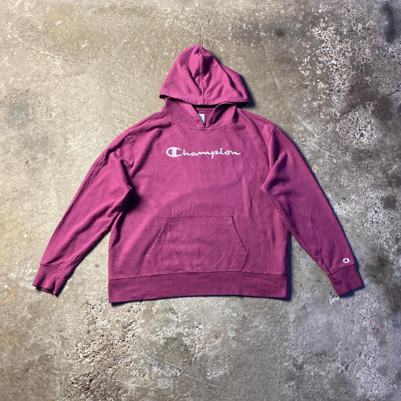 Pink Champion Logo Hoodie - L