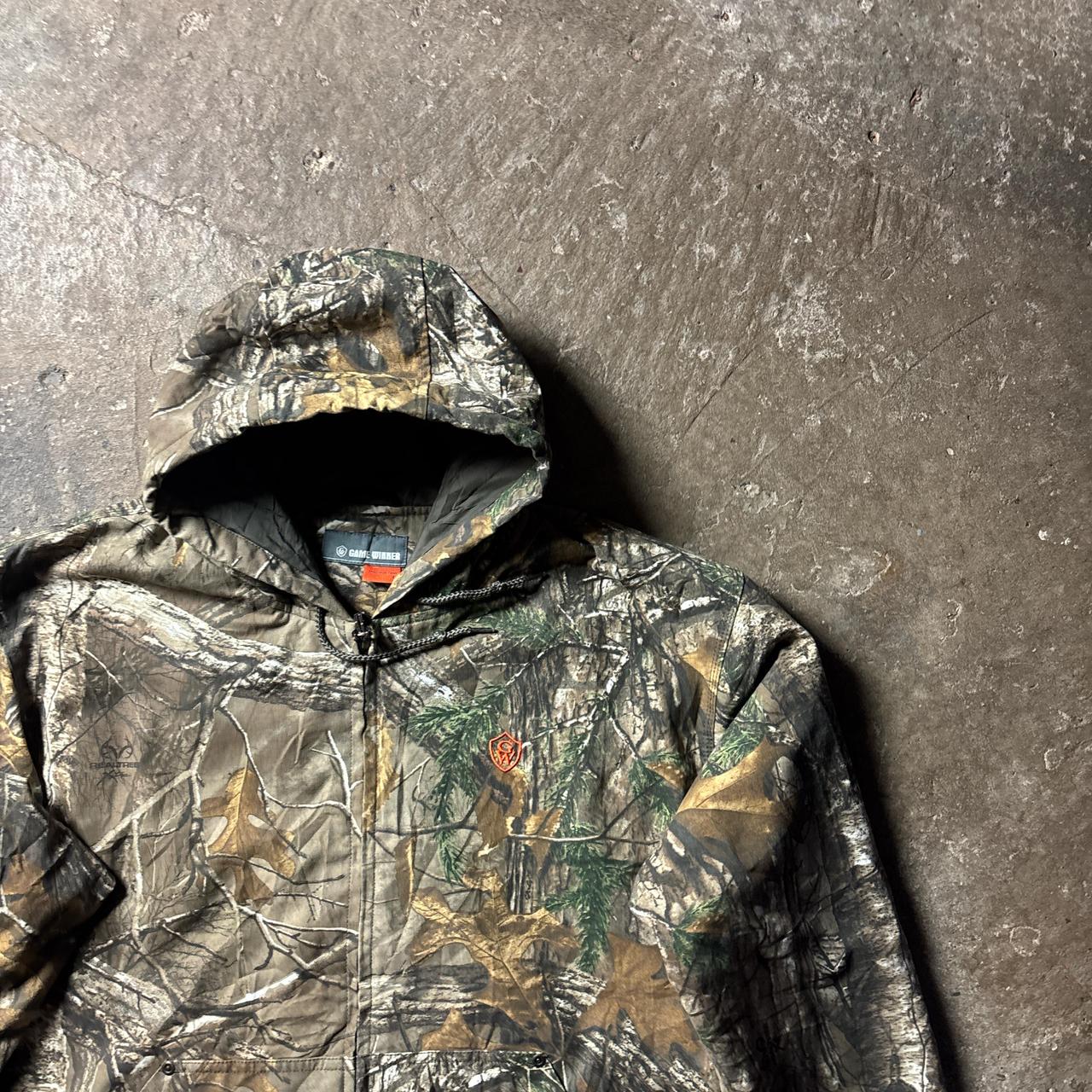 Realtree Print Full Zip Hooded Workwear Jacket - L