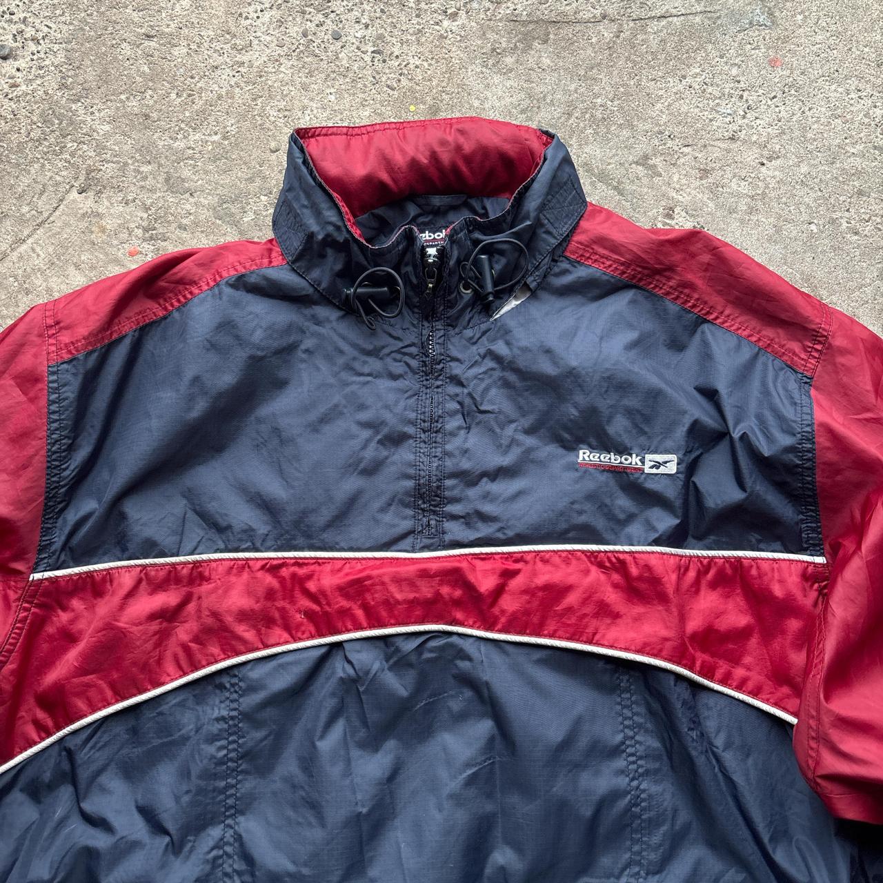 Vintage Red and navy Reebok windbreaker