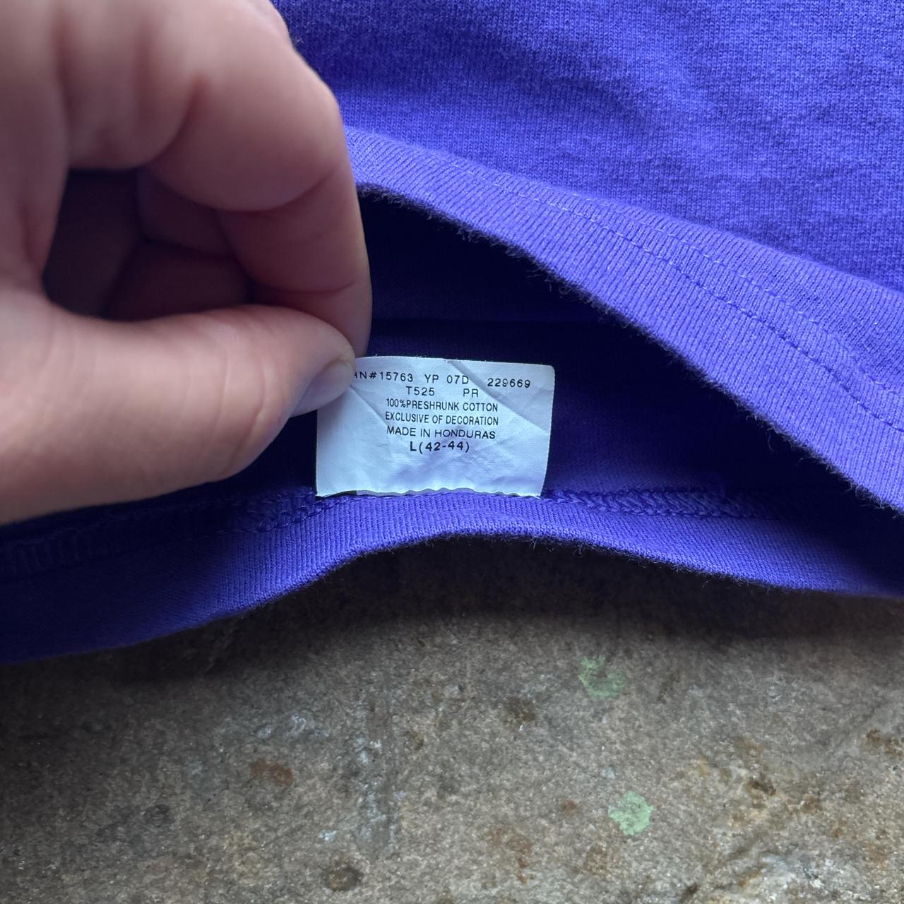 Plain Purple Champion T-shirt - L