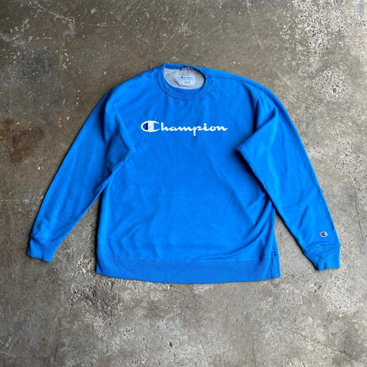 Blue Champion Logo Graphic Print - XL