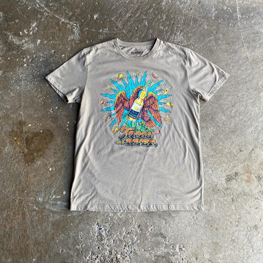 Tan ‘Tacos & Beer’ Graphic T-Shirt - L