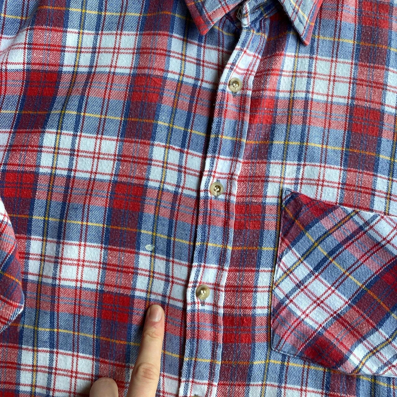 Vintage Red & Blue C&A Flannel Shirt - M