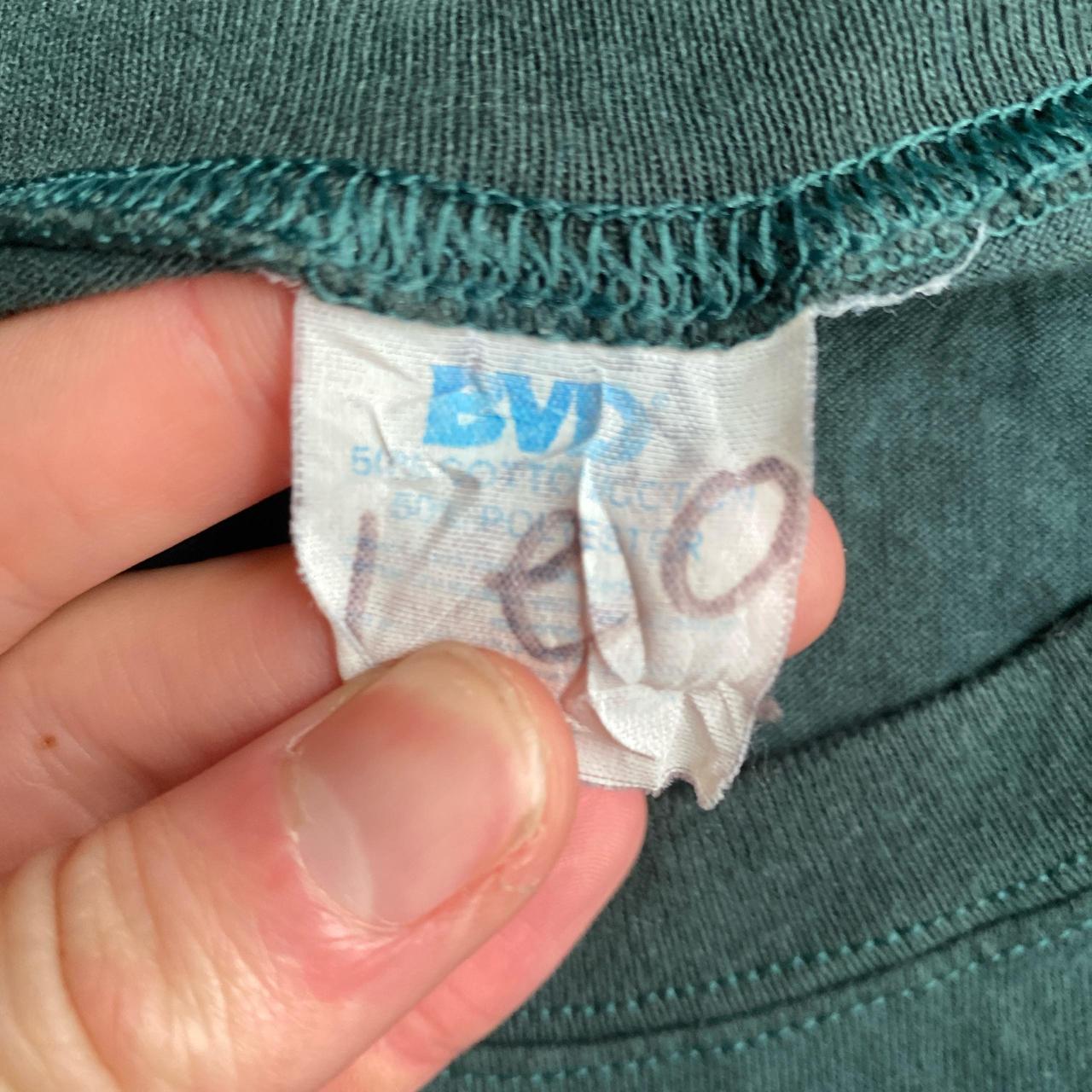 Vintage Green Single Stitch Pocket T-Shirt - M