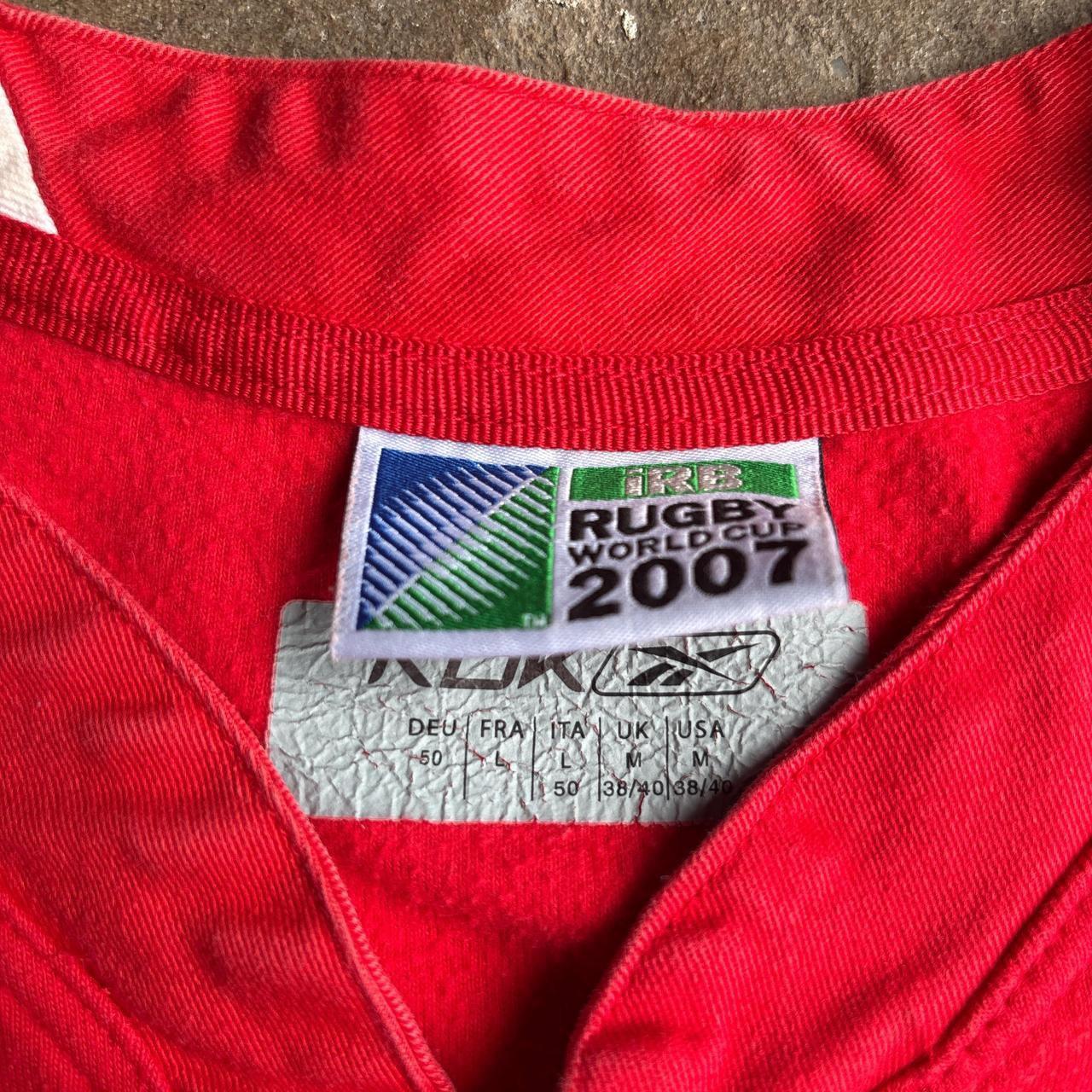 Red Reebok Wales Rugby Shirt 2007
