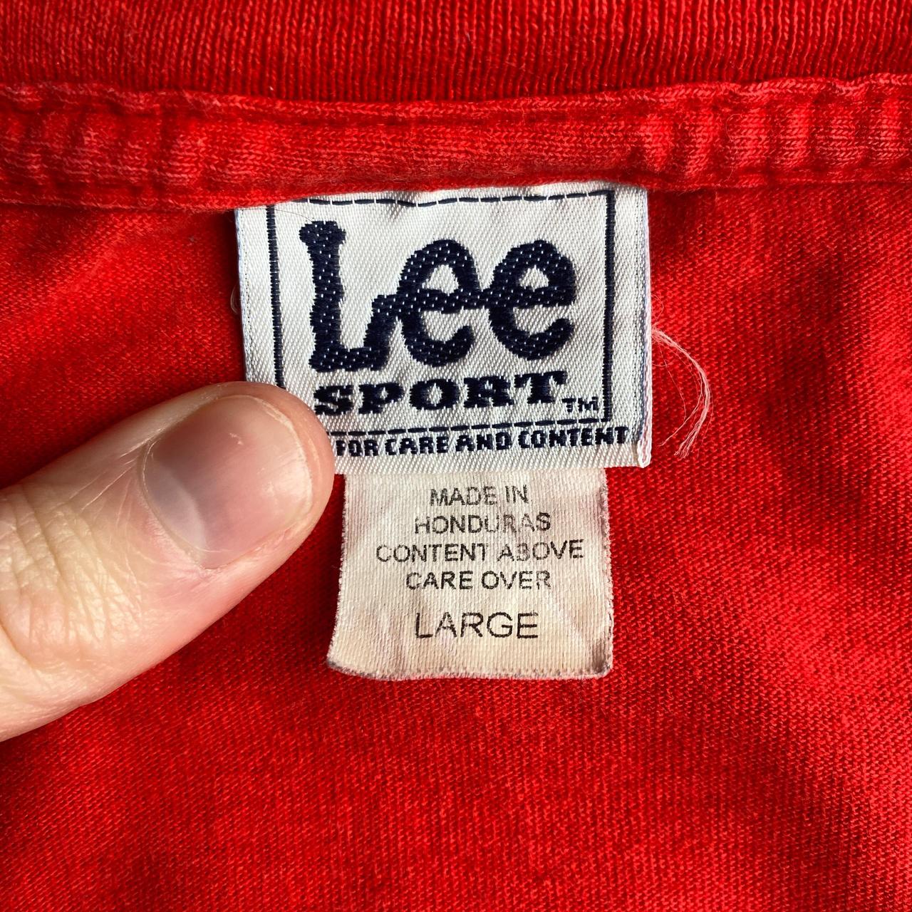 2002 Anaheim Angels Red Graphic Champions Lee T-Shirt - L