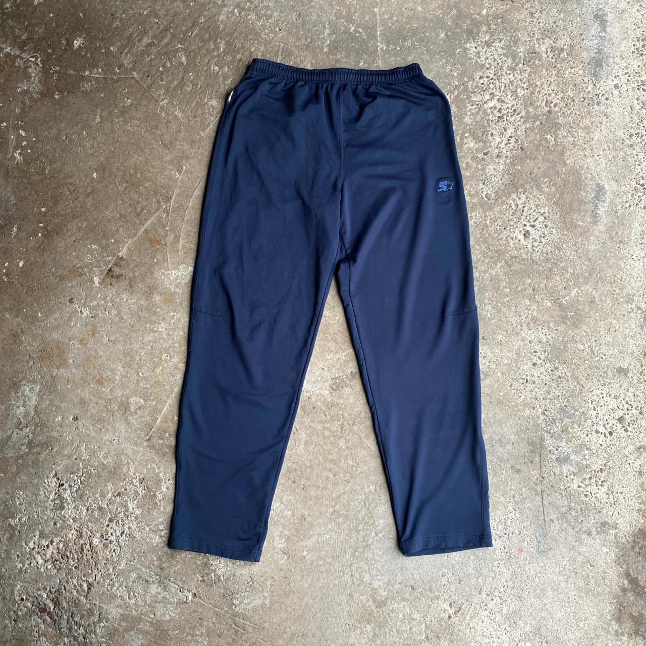 Navy Starter Tracksuit Bottoms - M