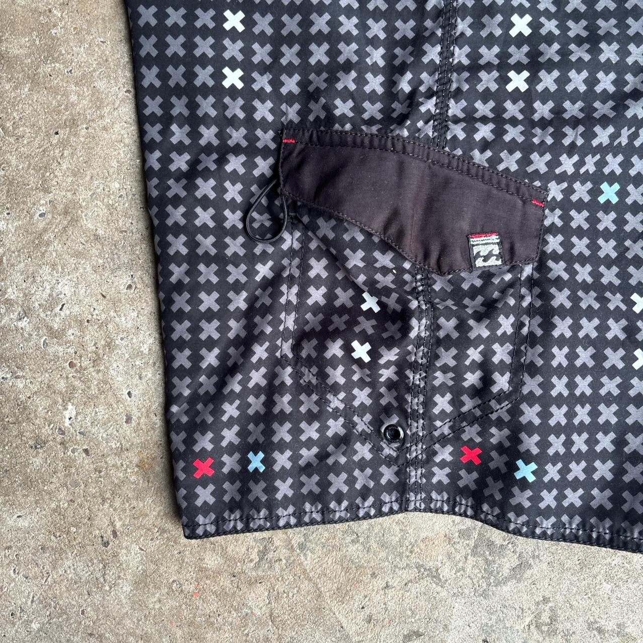 Black Patterned Billabong Board Shorts/Swim Shorts