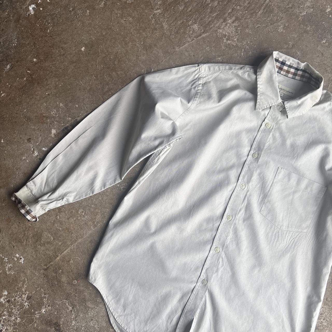Cream Aquascutum Long-Sleeve Shirt