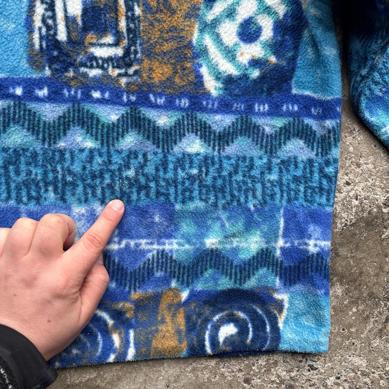 Vintage Blue Sergio Tacchini crazy fleece