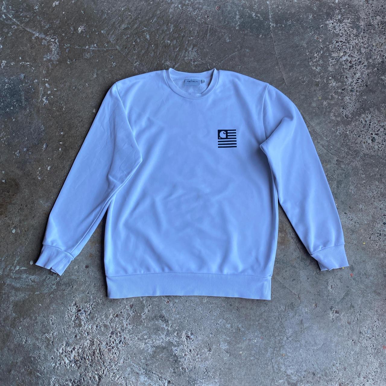 White Carhartt Graphic Sweatshirt - XS