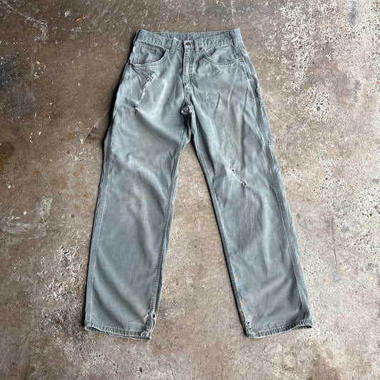 Distressed Grey Carhartt Carpenter Pants - W32
