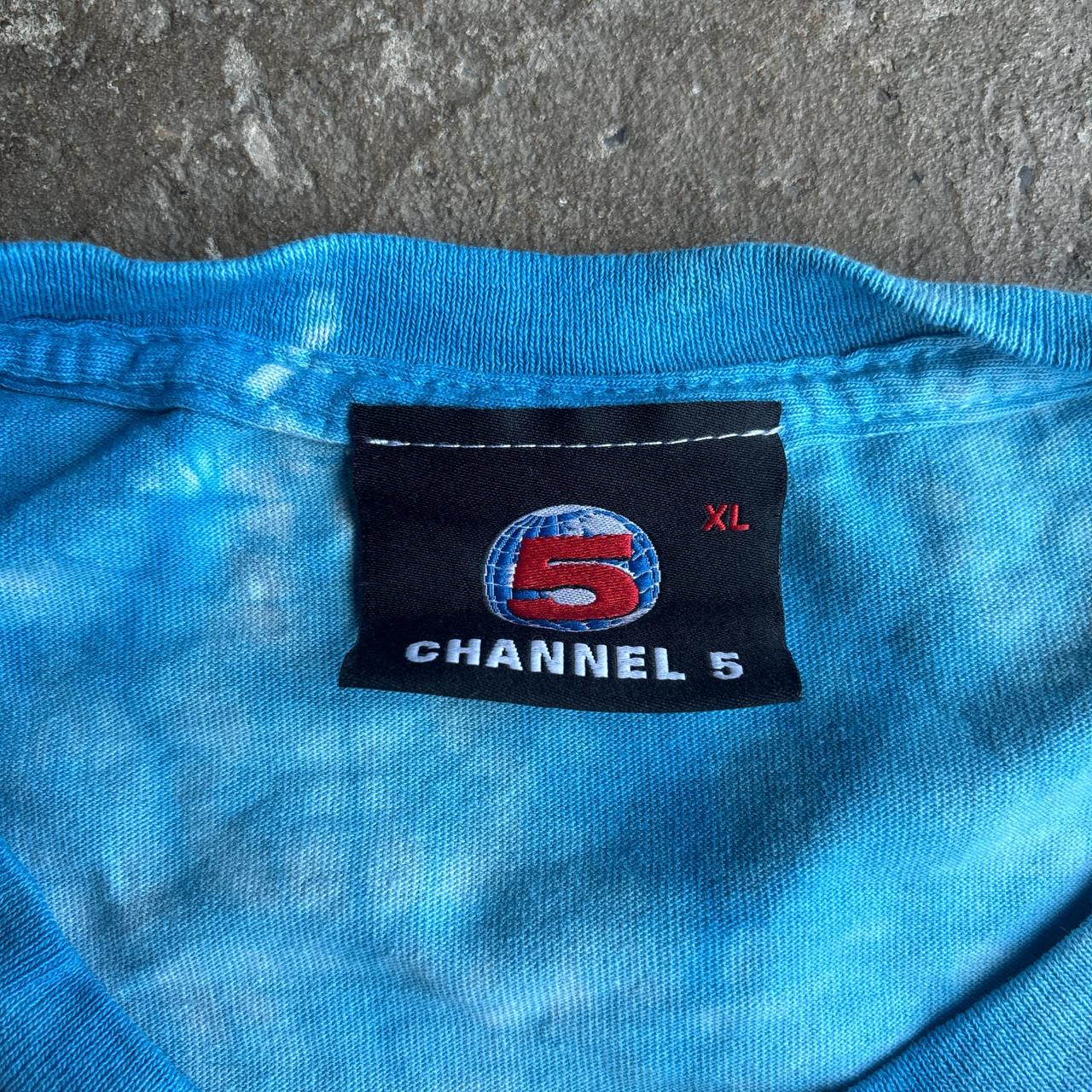 Blue & White Tie Dye Channel 5 News T-Shirt
