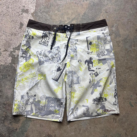 Patterned O’Quinn Board Shorts - W38