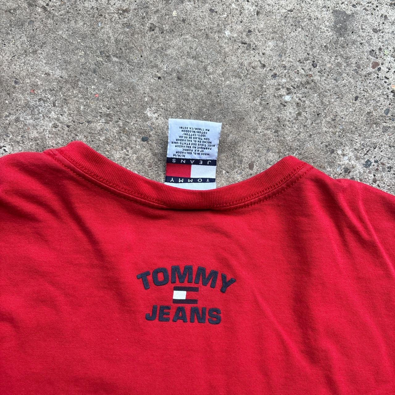 Red Tommy Jeans graphic tee