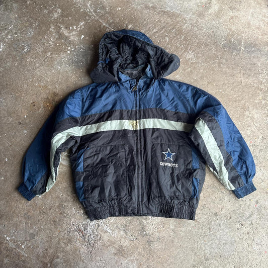 90s Dallas Cowboys NFL American Pro Sports Hooded Jacket