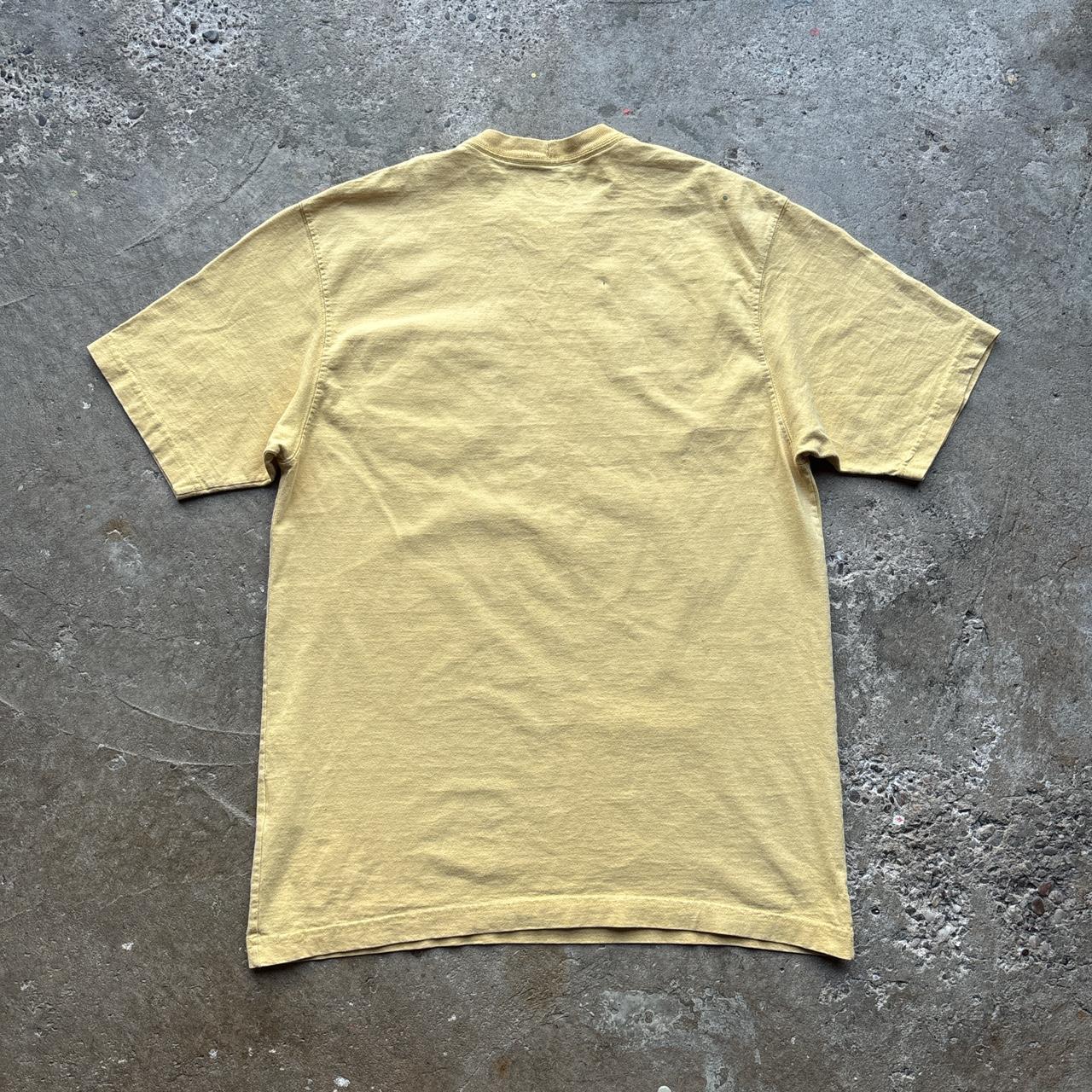 Vintage yellow Carhartt single pocket t-shirt - M
