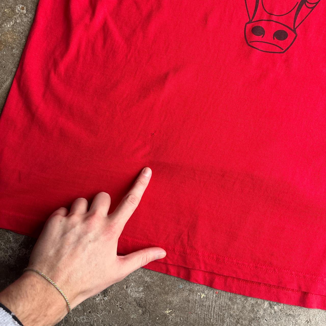 Vintage Red Graphic Chicago Bulls NBA T-Shirt - XL