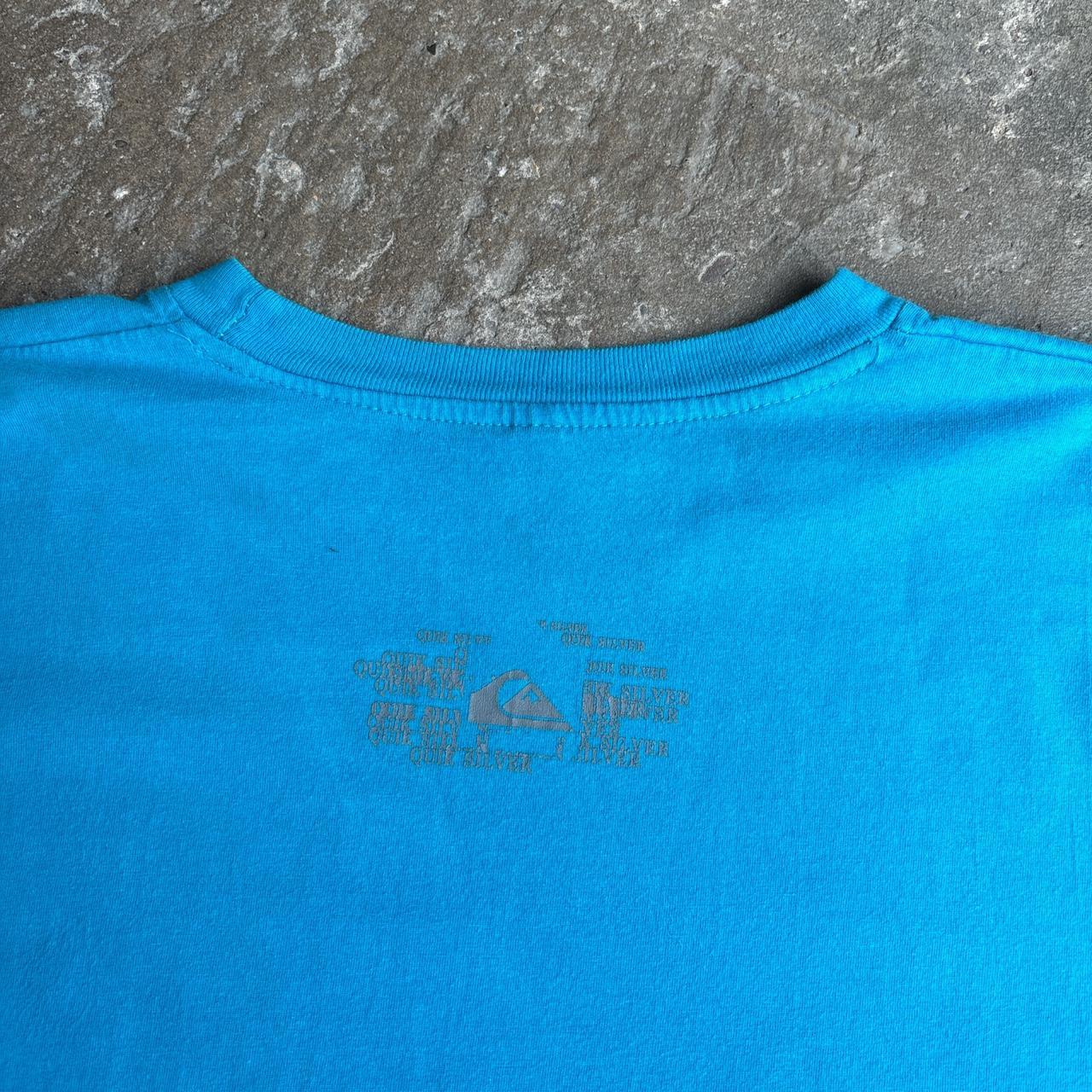 Blue 00s Quiksilver graphic tee