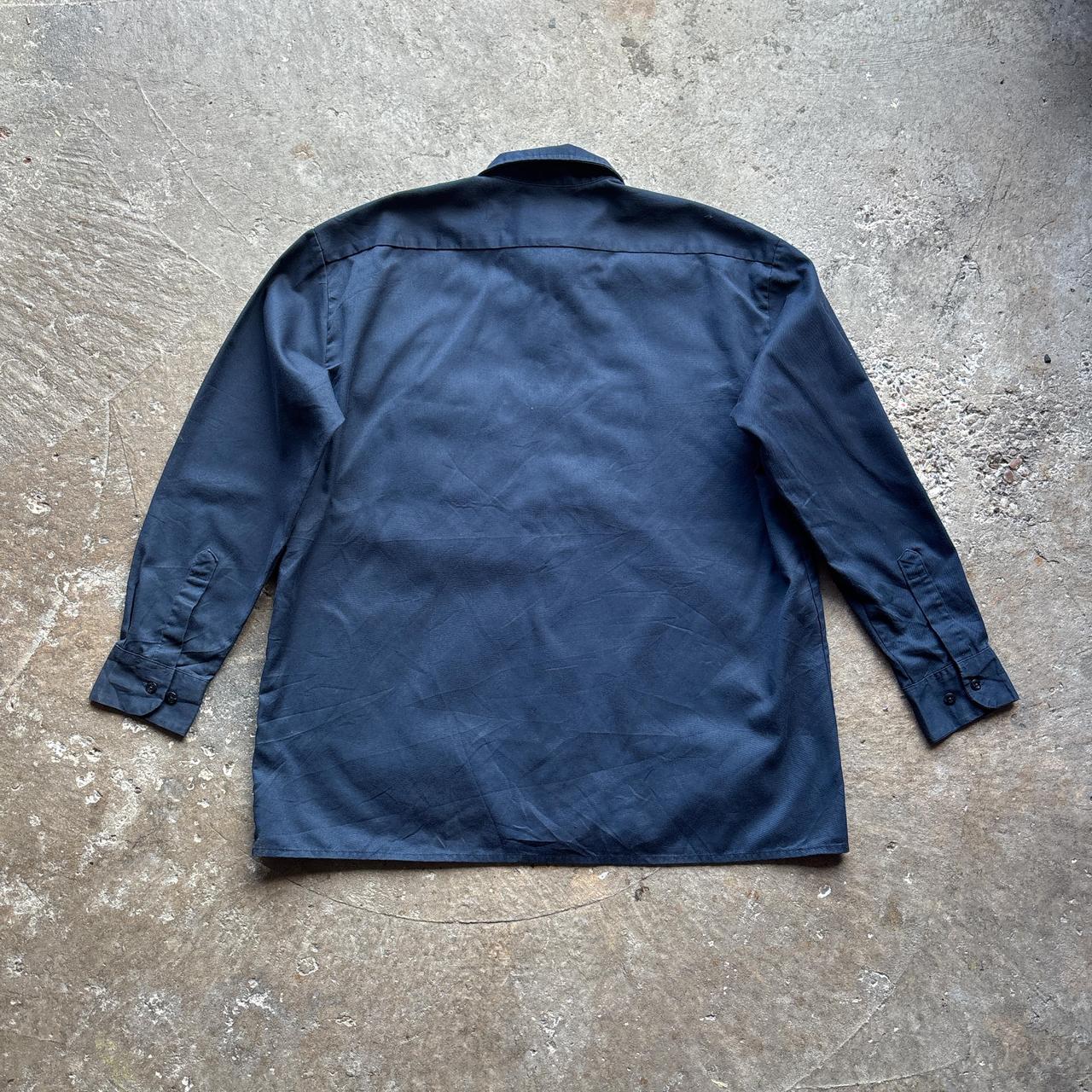 Navy Long Sleeve Dickies Workwear Shirt