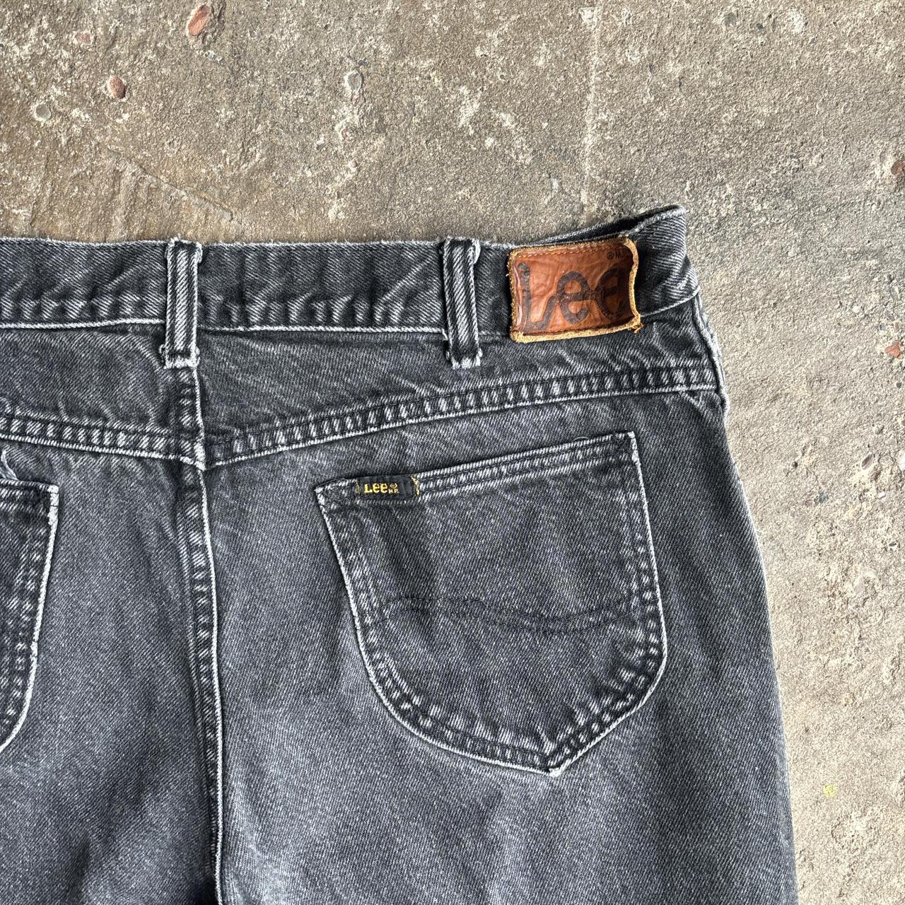 Black Washed Denim Lee Jeans - W36