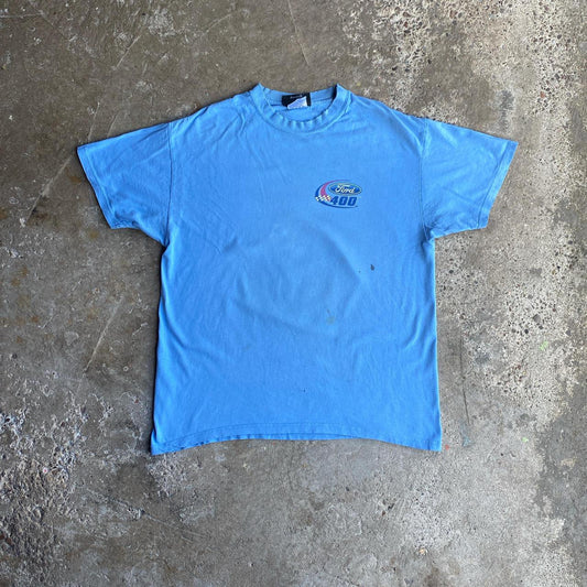 Vintage Blue Ford Graphic NASCAR T-Shirt - L