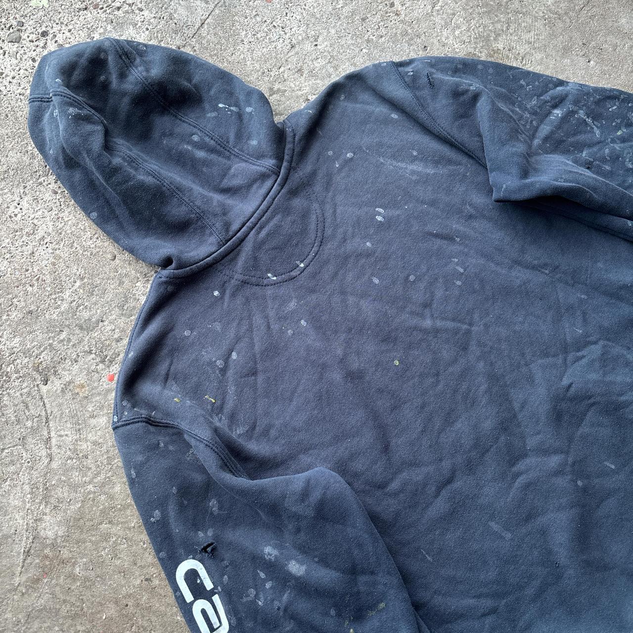 Thrashed Navy Carhartt hoody