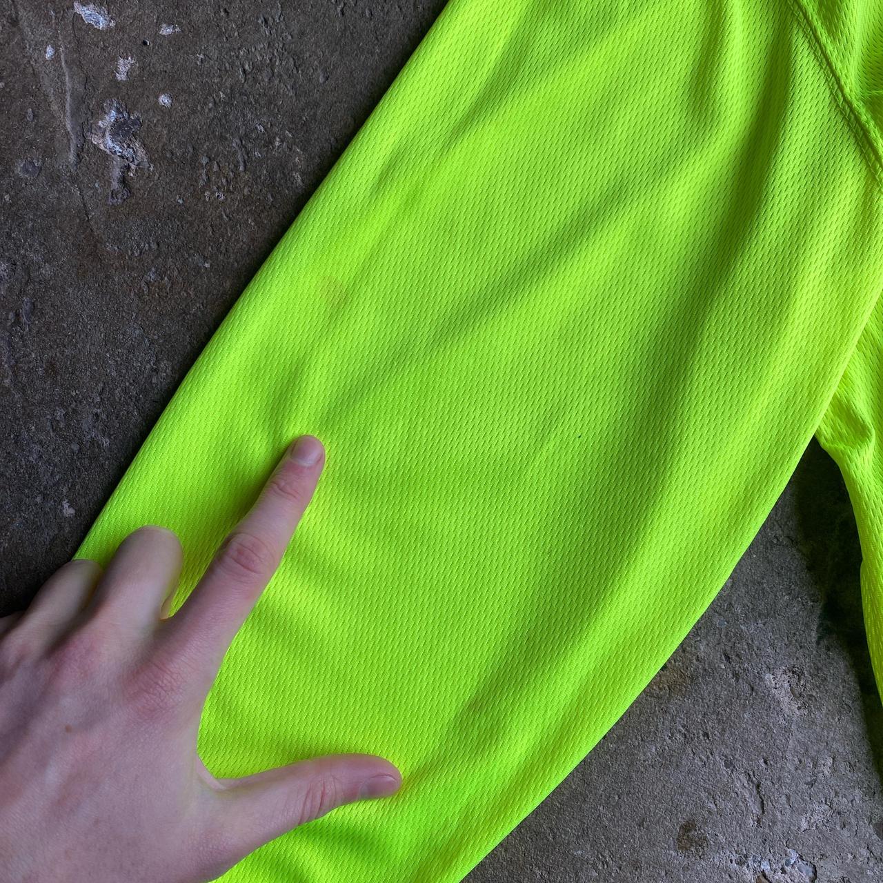 Luminous Yellow Carhartt Long-Sleeve Single Pocket T-Shirt - L