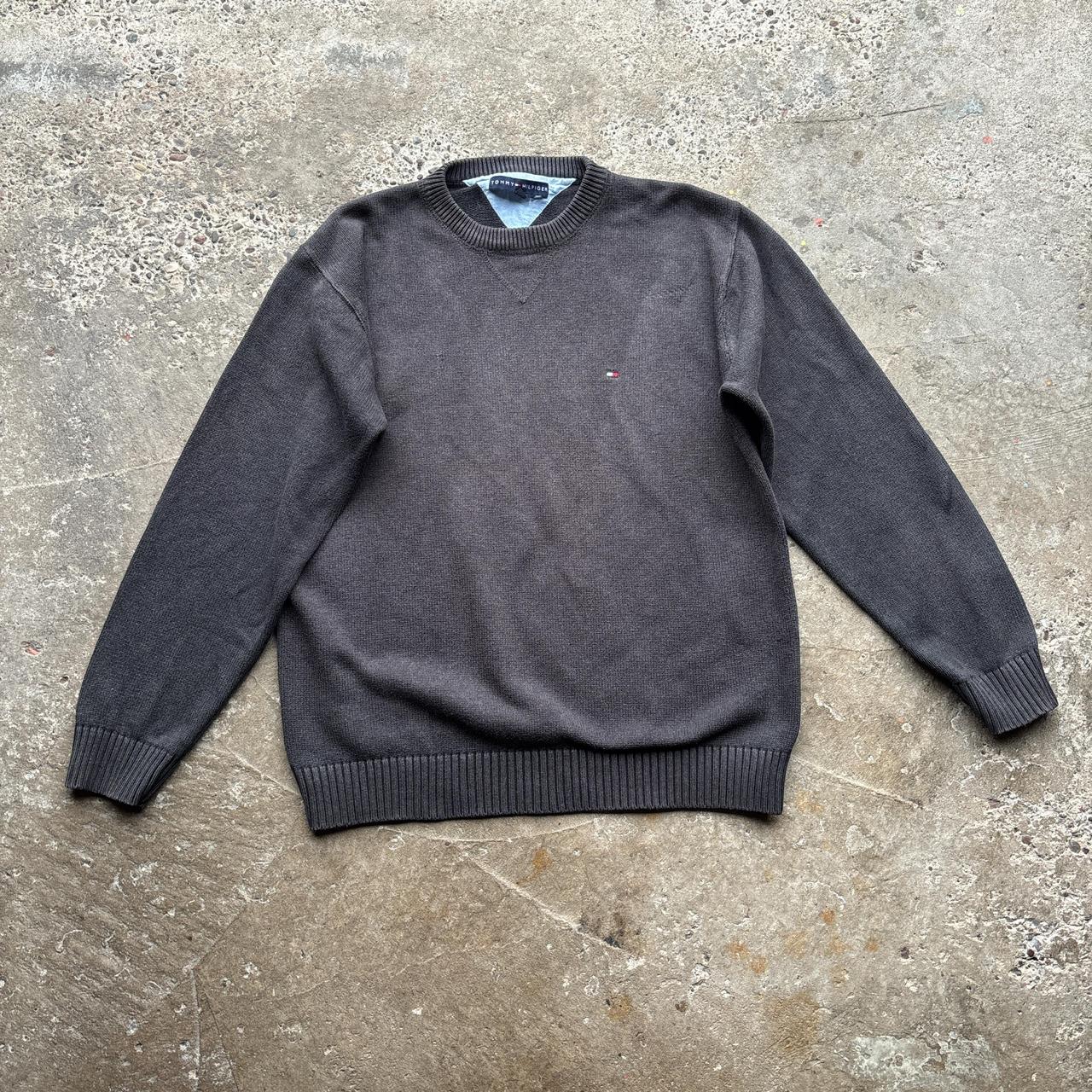 Grey Tommy Hilfiger knitted sweater - L