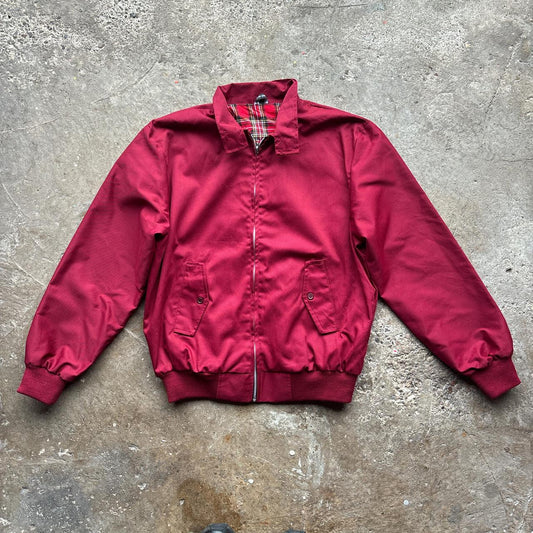 Vintage Burgundy Harrington Jacket