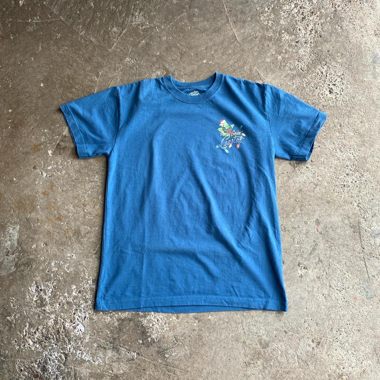 Blue ‘Goui Coastal’ Print Bar T-Shirt