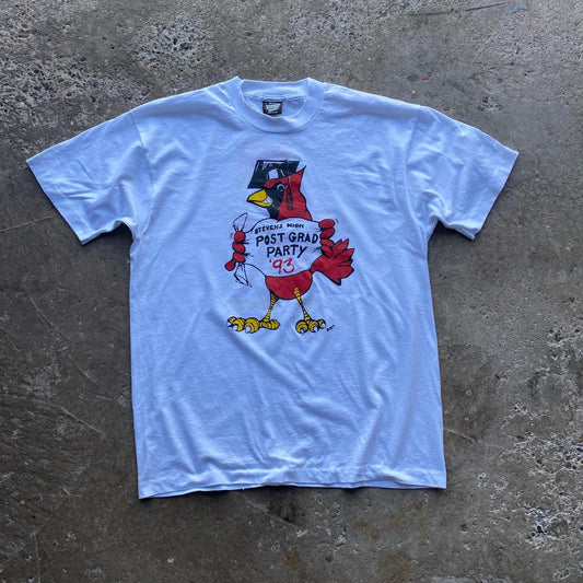 90s White Party single stitch tee - L