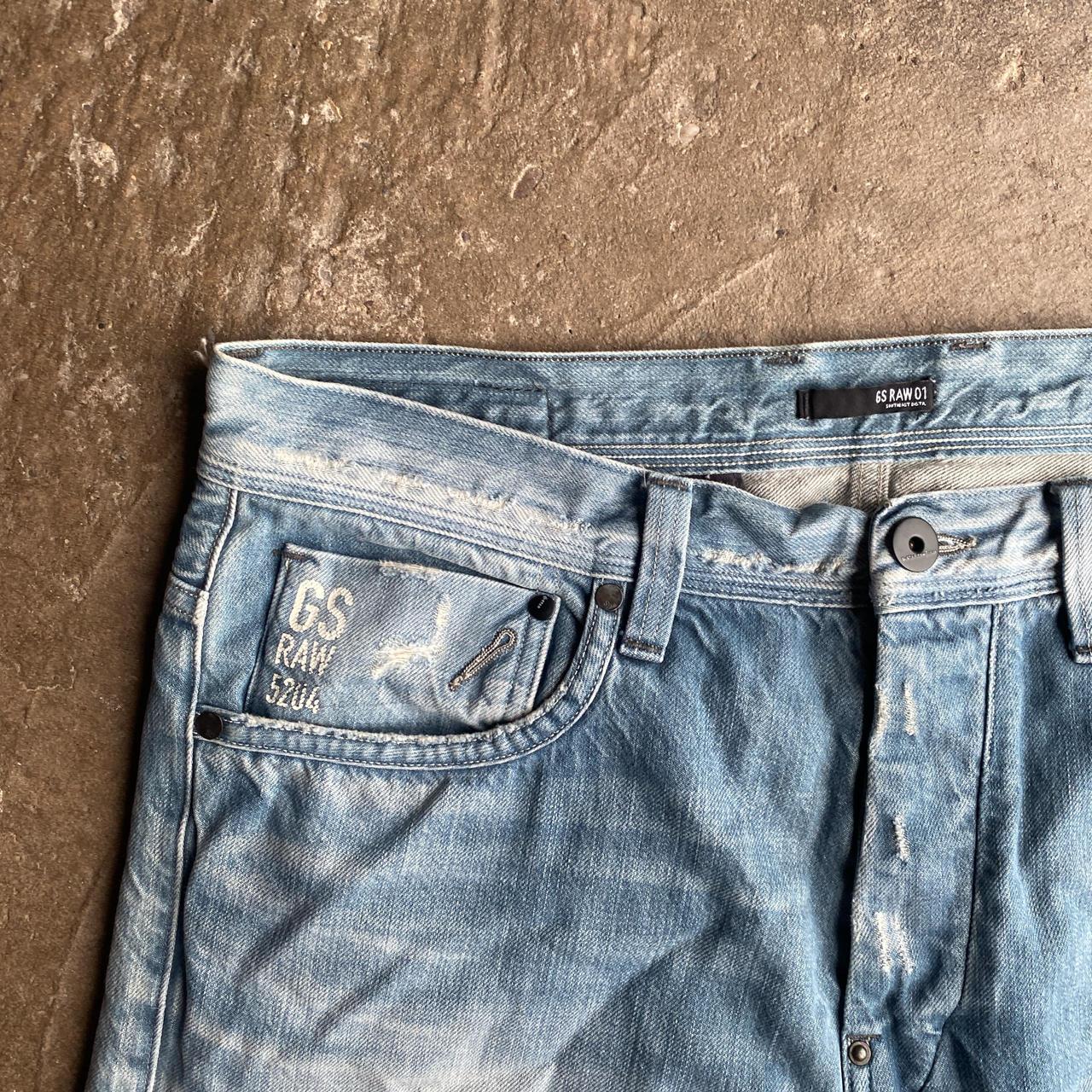 Distressed Blue G-Star RAW Denim Jeans - W34