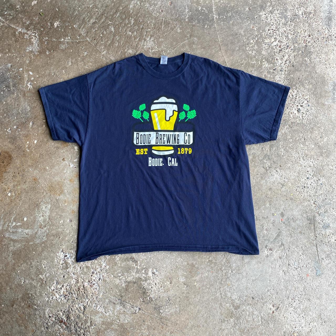 Navy Graphic Beer T-Shirt - 2XL