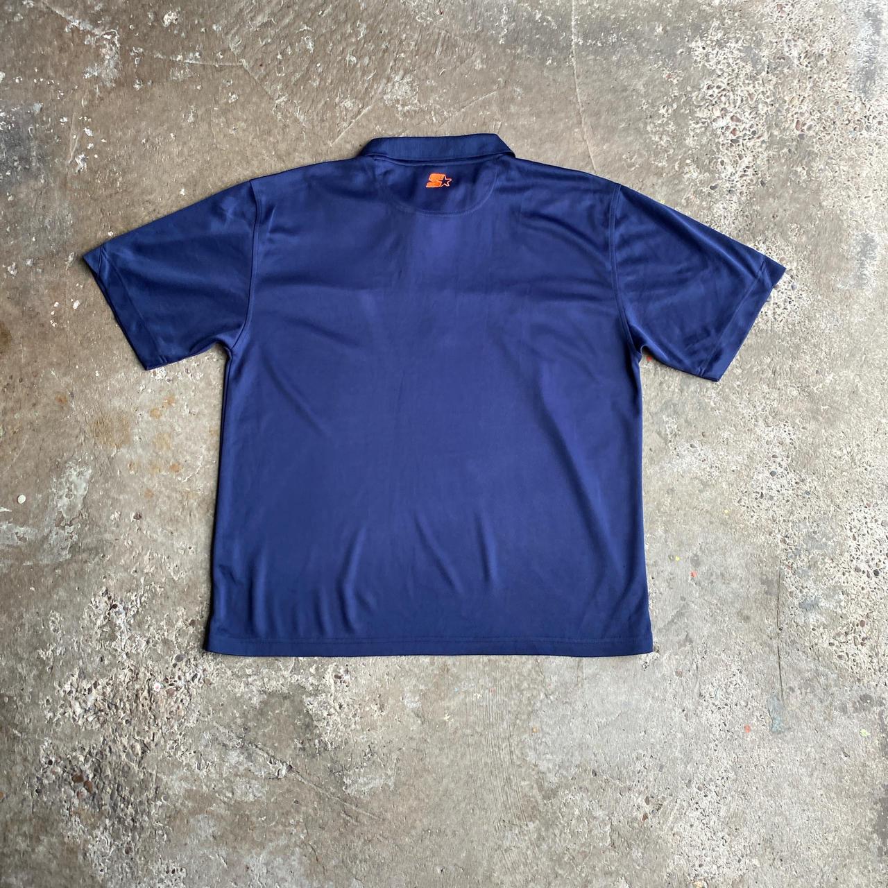 Navy & Orange Starter Illinois Polo Shirt - L
