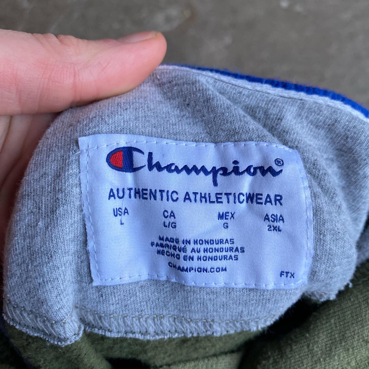 Green Champion Logo Hoodie - L