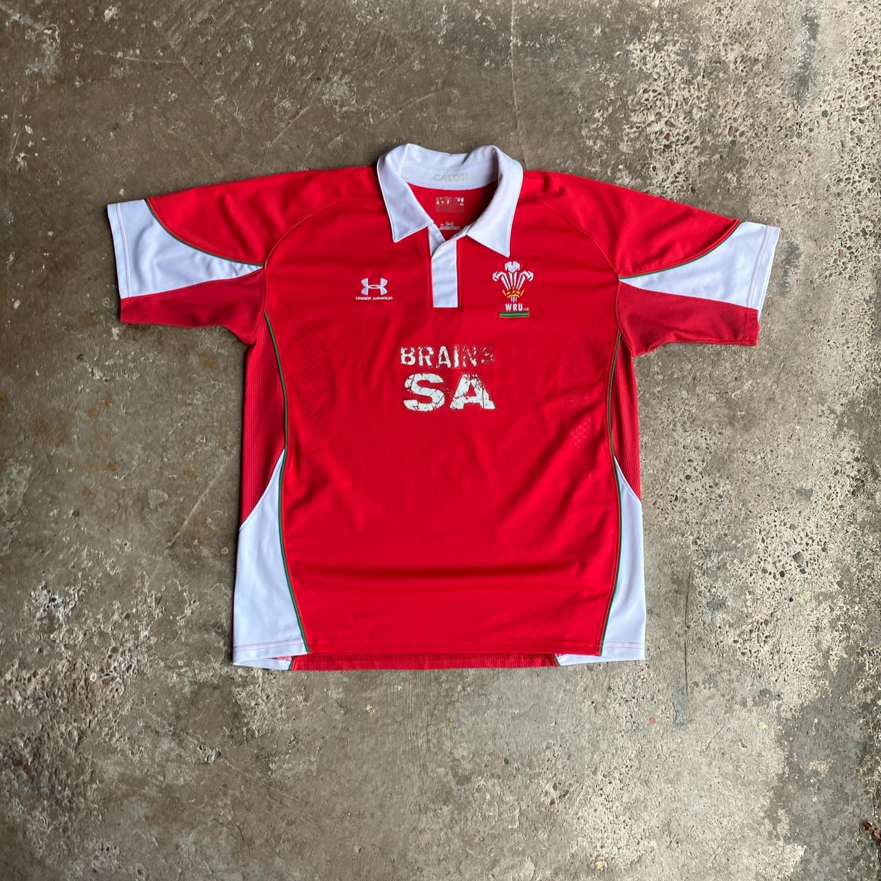 Red Under Armour Wales Rugby Shirt - XL