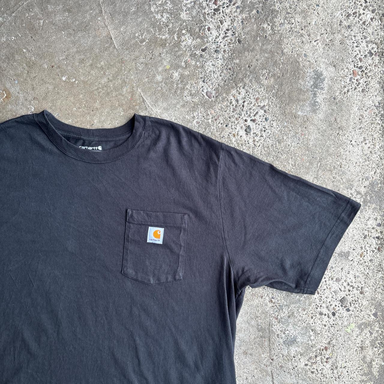 Black Carhartt Pocket T-Shirt w/ Back Graphic - XL