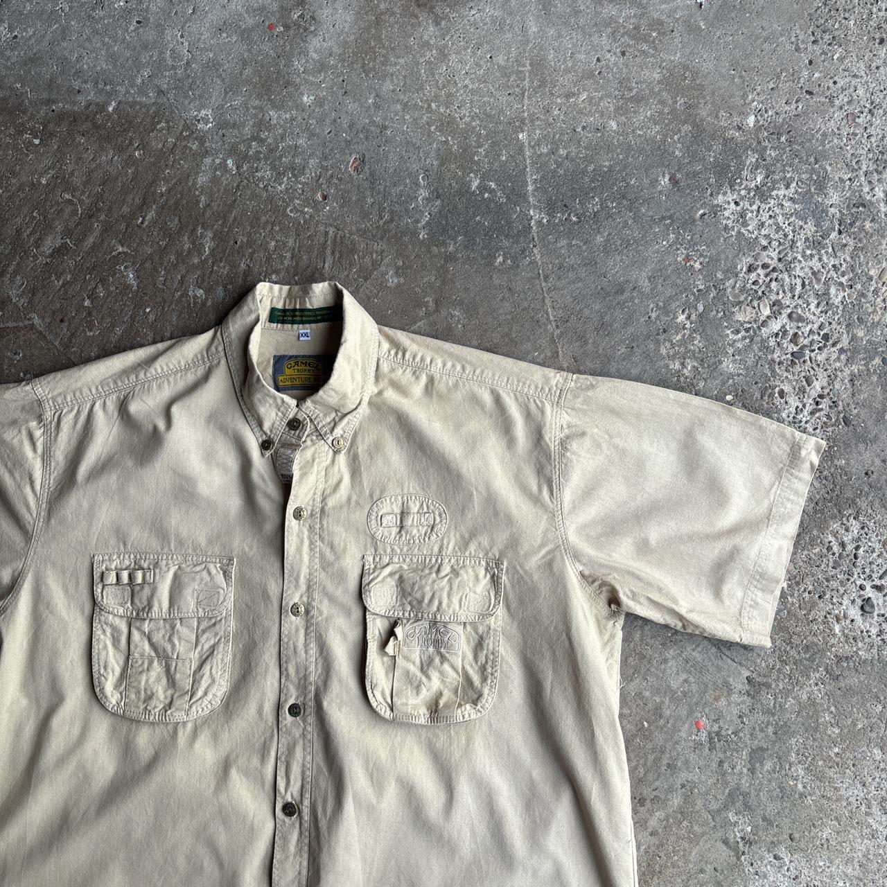 Vintage Cream Camel Workwear Shirt