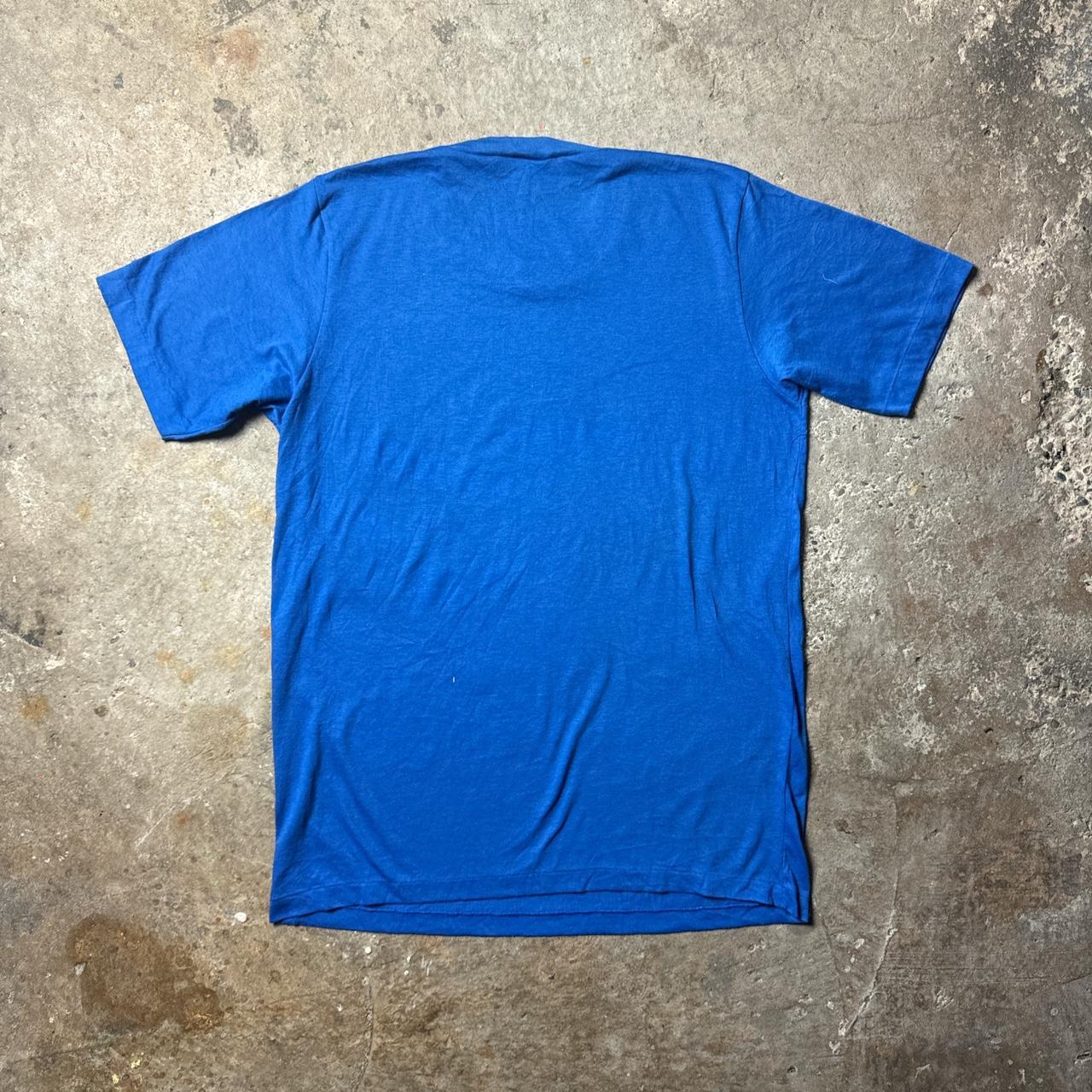 90s Blue graphic tee with ‘Fleet diving’ print