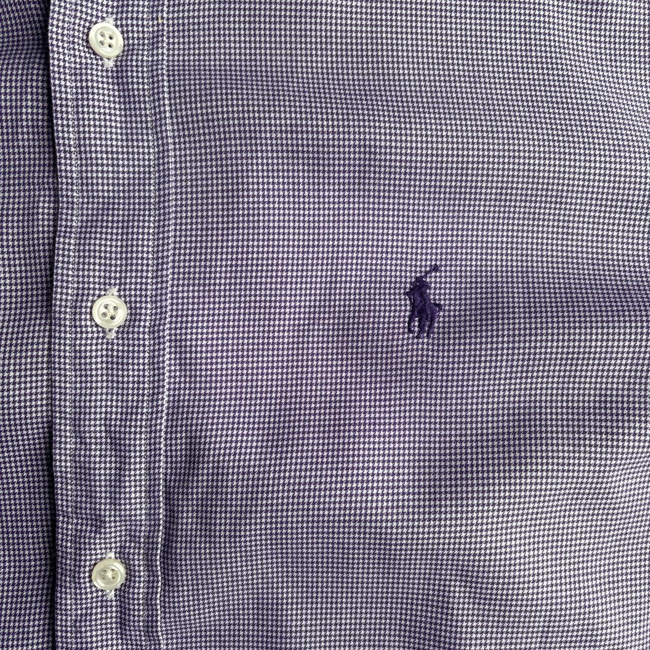 Purple Checkered Ralph Lauren Long-Sleeve Shirt