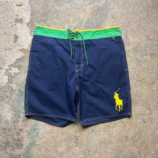 Vintage Navy Polo Ralph Lauren Trunks - L