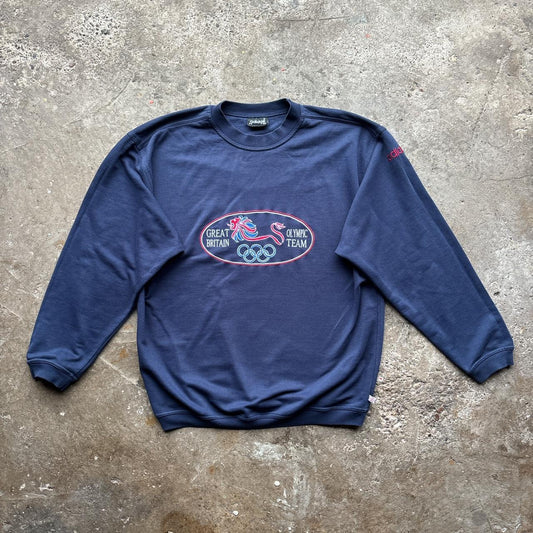 Navy Team GB 1992 Atalanta Olympics Adidas sweatshirt