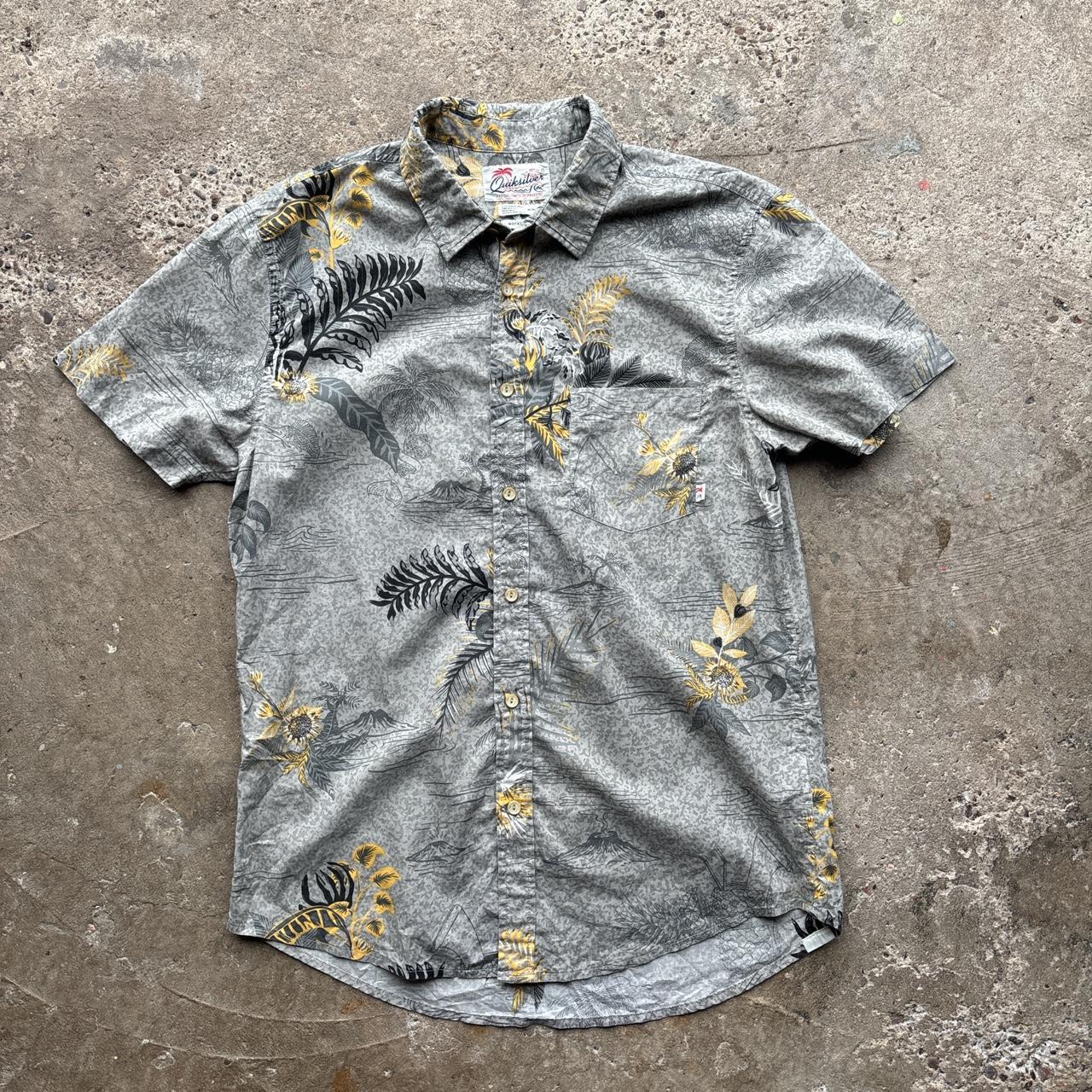 Grey Quiksilver Hawaiian shirt