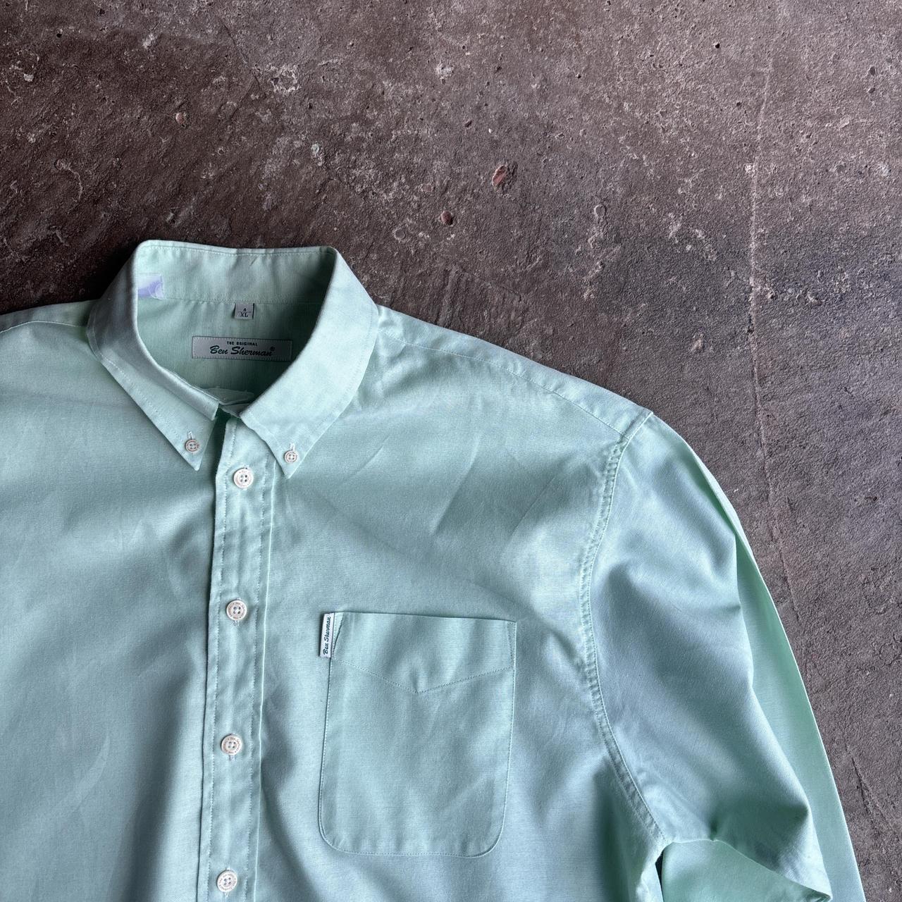 Pastel Green Ben Sherman Long-Sleeve Shirt - XL
