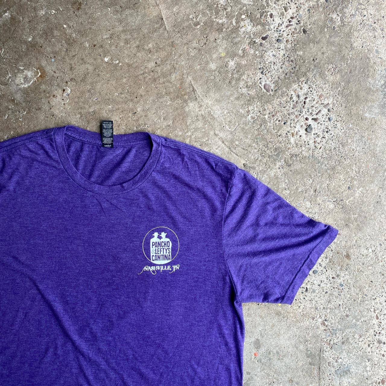 Purple Graphic Drinks T-Shirt - L