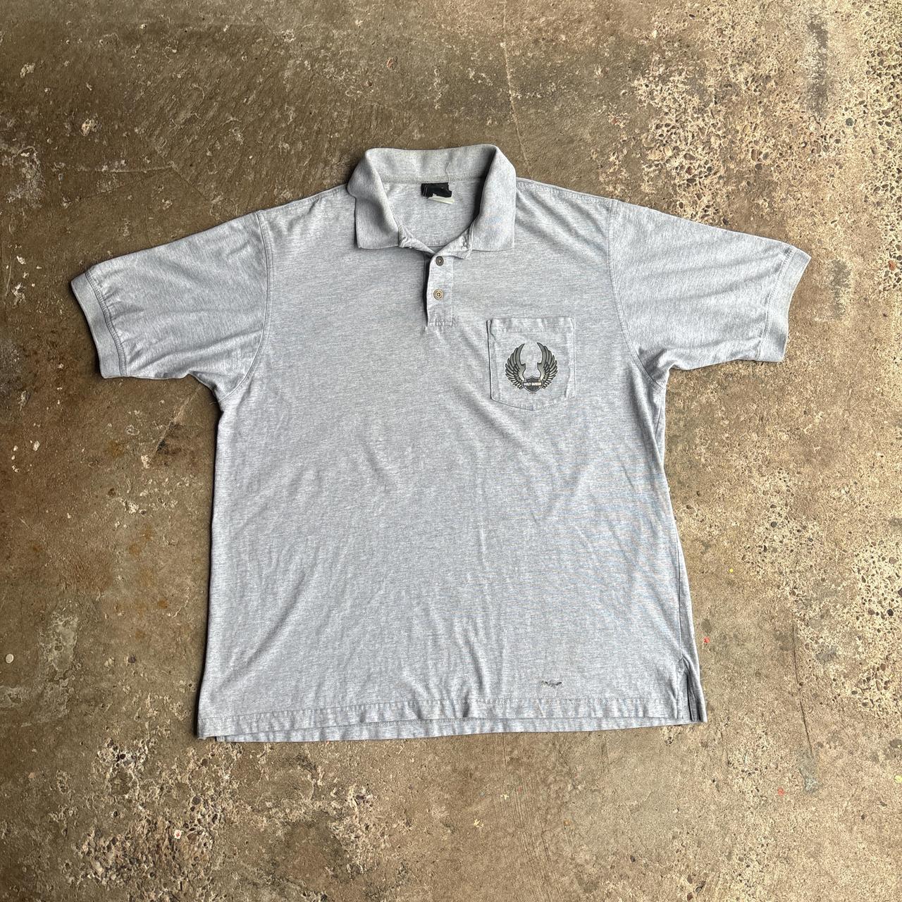 Grey Harley Davidson Polo Shirt - XL