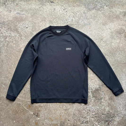 Black Barbour crew neck sweatshirt