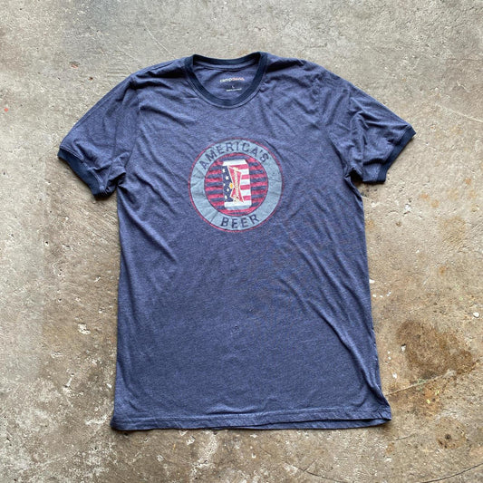 Vintage Grey Budweiser graphic tee - L