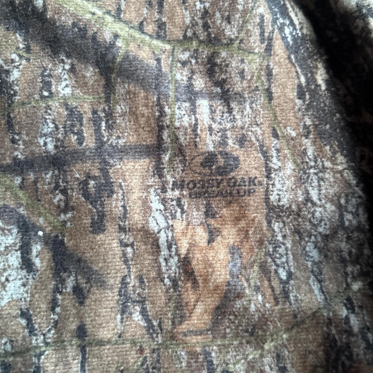 Stearns Mossy Oak Print Button Up Bomber Jacket  - L